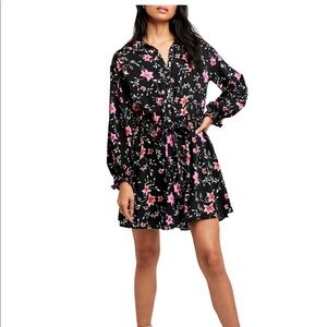 button up free people floral dress